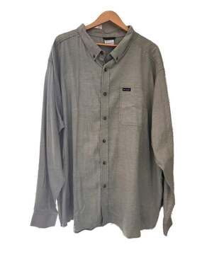 Columbia Men's Rapid Rivers II Long Sleeve Shirt, Green, Big 4XL